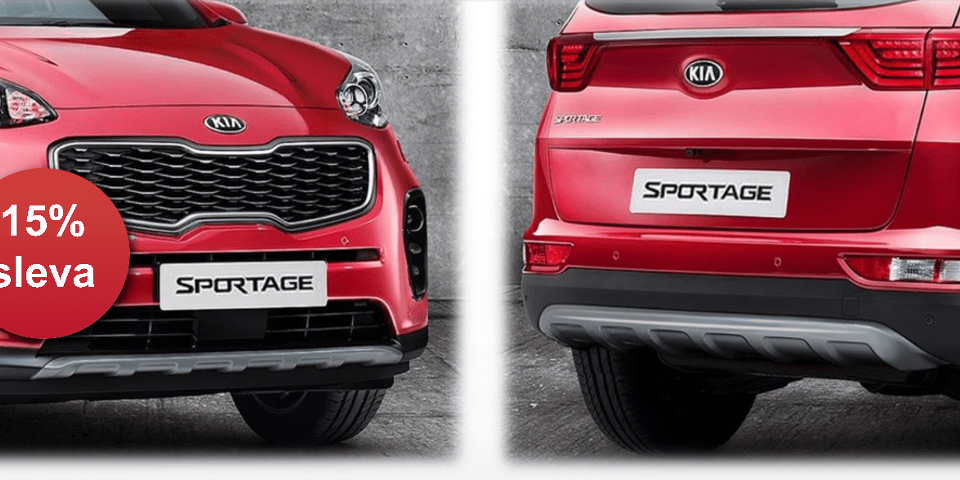 stříbrné lišty kia sportage