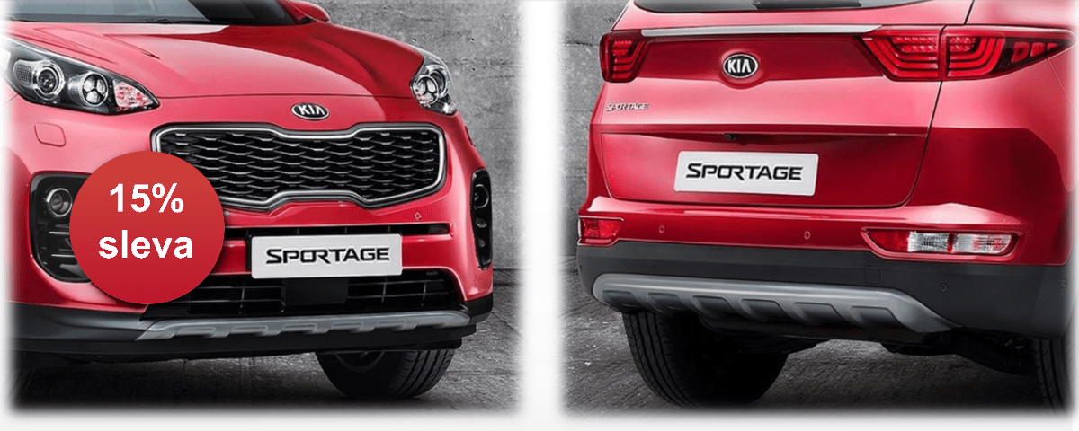 stříbrné lišty kia sportage