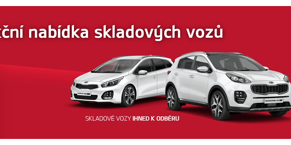 akční nabídka skladových vozů kia 1200x480